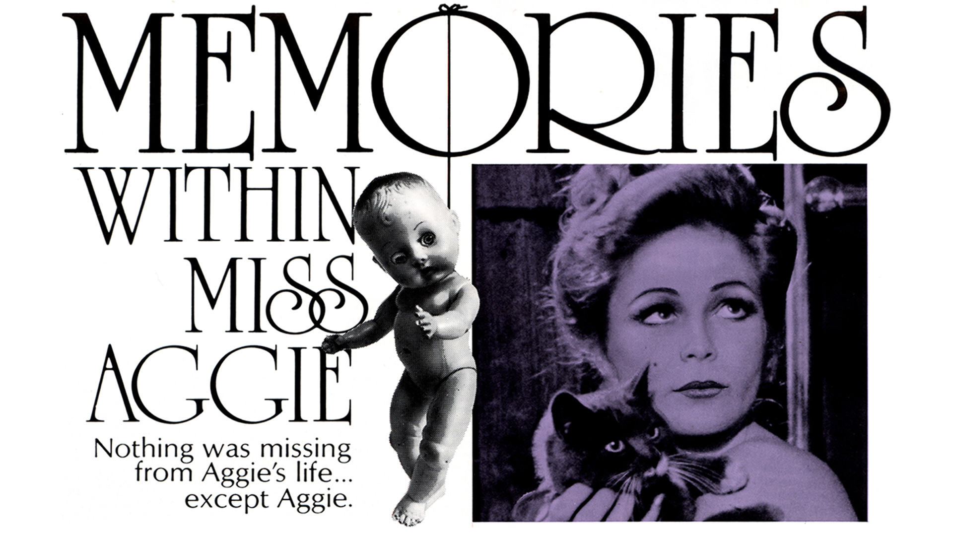billboard ad for film 'Memories Within Miss Aggie'